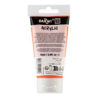 Darwi For You acrylverf 75 ml in tube pyrrolo vermiljoen