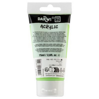 Darwi For You acrylverf 75 ml in tube geelgroen