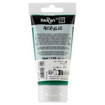 Darwi For You acrylverf 75 ml in tube donker permanentgroen