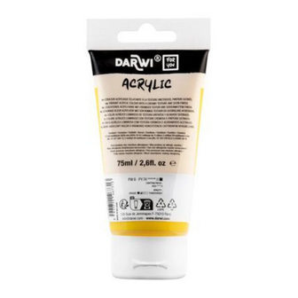 Darwi For You acrylverf 75 ml in tube medium titaangeel