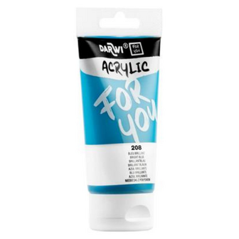 Darwi For You acrylverf 75 ml in tube briljant blauw
