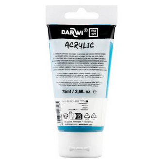 Darwi For You acrylverf 75 ml in tube briljant blauw