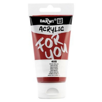 Darwi For You acrylverf 75 ml in tube Engels rood