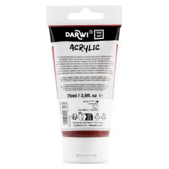 Darwi For You acrylverf 75 ml in tube Engels rood