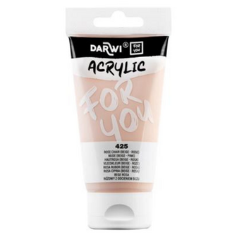 Darwi For You acrylverf 75 ml in tube beige-roze nude