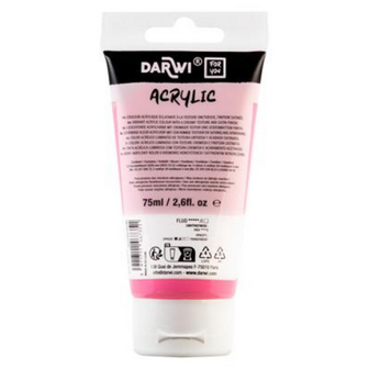 Darwi For You acrylverf 75 ml in tube neon roze