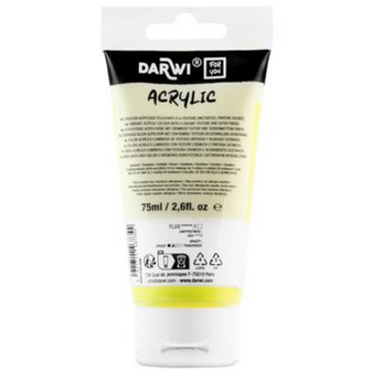 Darwi For You acrylverf 75 ml in tube neon geel