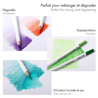 Darwi For You aquarel kleurpotloden set van 36 Kleuren