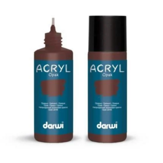 Darwi opaque acrylverf chocoladebruin 801