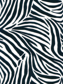 Decopatch papier zwart/wit zebraprint