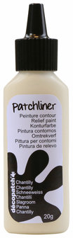 Patchliner reli&euml;fverf Slagroom (sneeuwwit)