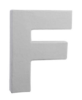 Letter wit F 12 cm