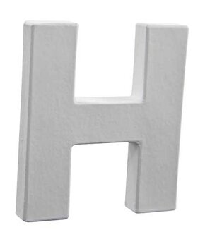 Letter wit H 12 cm