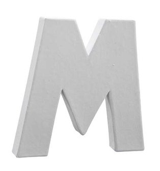 Letter wit M 12 cm