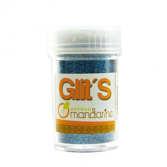 Glitters Azuur blauw