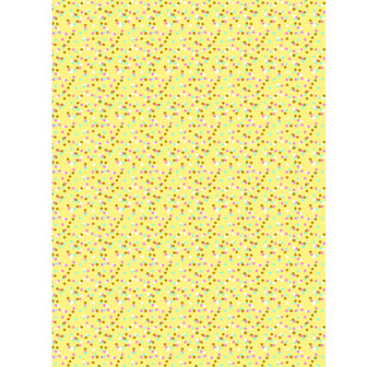 Decopatch papier geel met stippen