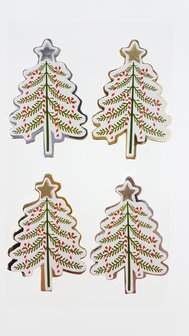 Paper Poetry 3D sticker Denneboom Kerstboom 4st.