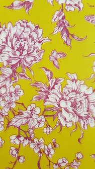 Paperpatch  decoupagepapier Butterflies yellow