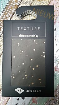 Texture Decopatch papier Nacht van de sterren hotfoil XL