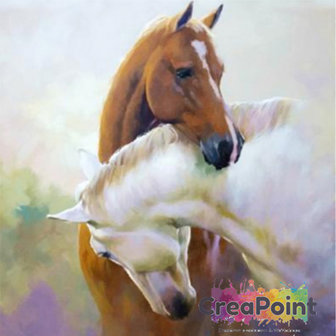 Full 5D Diamond Painting Paarden 40 x 40 cm