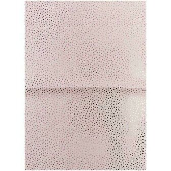 Paperpatch  decoupagepapier Hygge Dots roze hot foil 