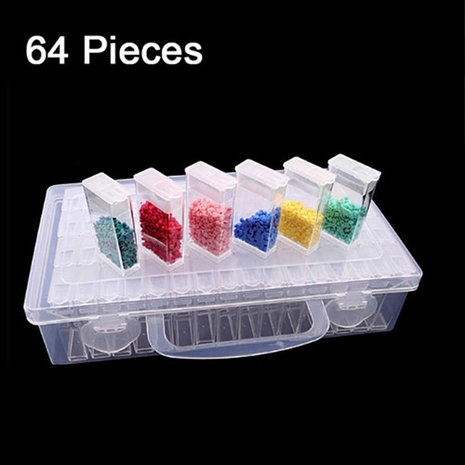 Sorteerdoos 64 Bakjes Diamond Painting tresors rhinestones 