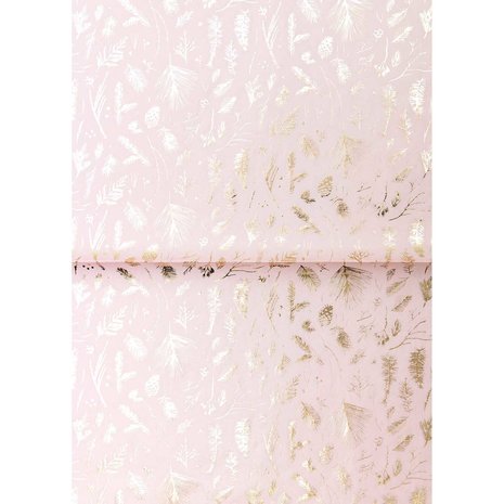 Paperpatch  decoupagepapier Branches rose-gold FSC mix