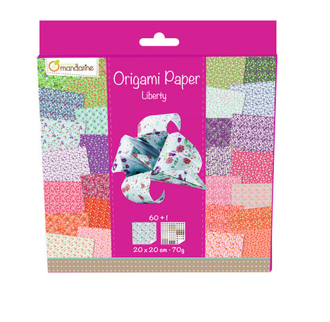 Origami papier Liberty, 60 vel 70g 20 x 20 cm - met motief