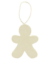 hanger kerstmis Gingerbread man Peperkoekmannetje kraft