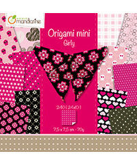 Origami Mini, Girly - 7,5 x 7,5 cm. met motief