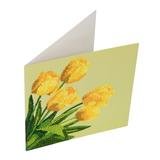 Crystal Card kit diamond painting Spring Tulips 18 x 18 cm