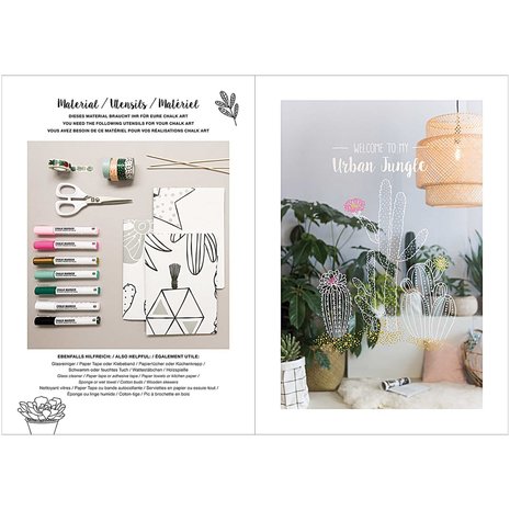 Window Chalk Art Templates 3 delig Hygge FSC Mix