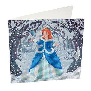 Crystal Card kit diamond painting Enchanted Princess 18 x 18 cm