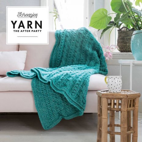 YARN THE AFTER PARTY NR.24 POPCORN-CABLES BLANKET