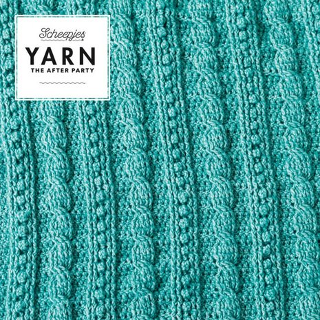 YARN THE AFTER PARTY NR.24 POPCORN-CABLES BLANKET