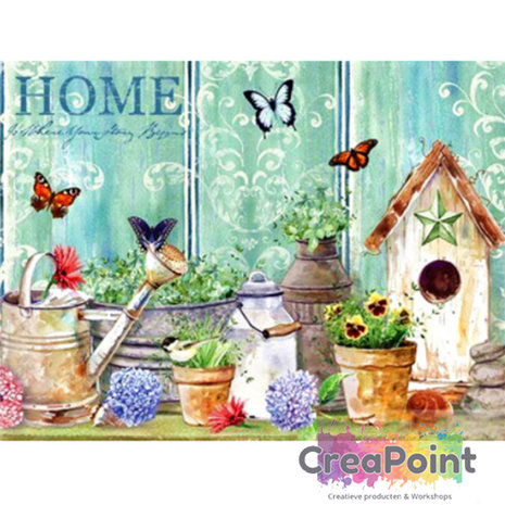 Full 5D Diamond Painting Birdhouse 50 x 40 cm