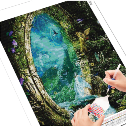 Full 5D Diamond Painting Fairy Forest 50 x 70 cm