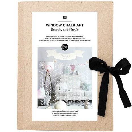 Window Chalk Art Templates 3-delig Flower and plants FSC Mix