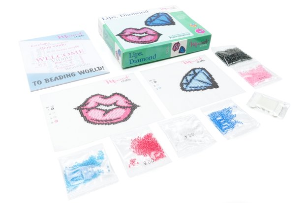 Miniart Crafts - Lips Diamond - borduren met kralen