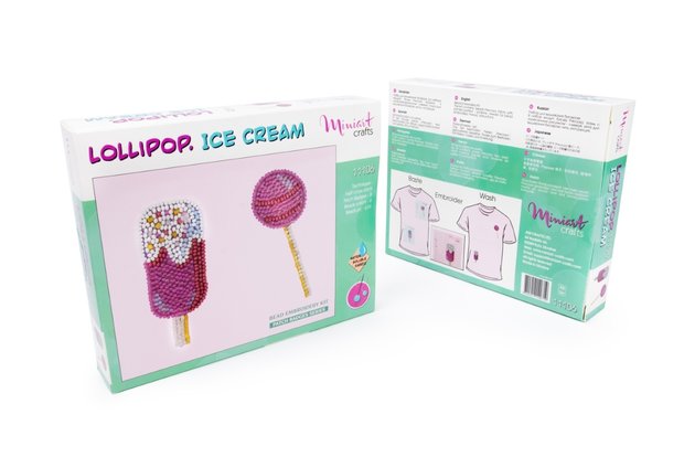 Miniart Crafts - Lollipop Ice Cream - borduren met kralen