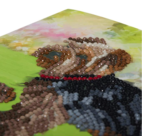 Crystal Card kit diamond painting Dogs 18 x 18 cm