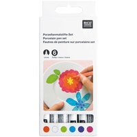 RICO DESIGN PORSELEIN STIFT SET FASHION 6 STUKS