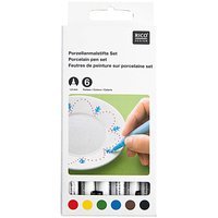 RICO DESIGN PORSELEIN STIFT SET BASIC 6 STUKS