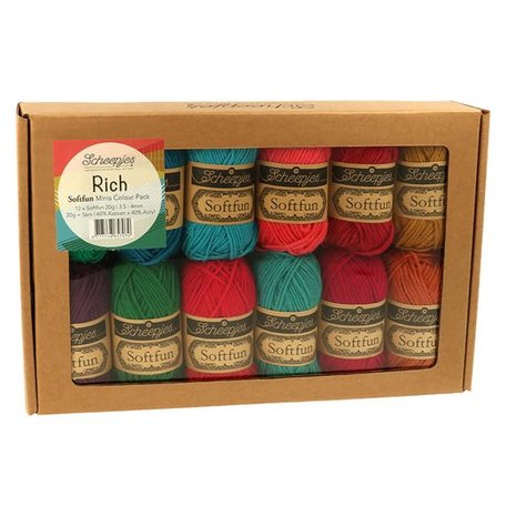 Scheepjes Softfun Colour Pack Rich 65707 12x20gr