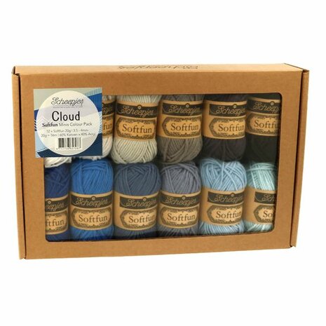 Scheepjes Softfun Colour Pack Cloud 65708 12x20gr