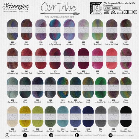 SCHEEPJES OUR TRIBE - 970 CYPRESS TEXTILES 100 GRAM