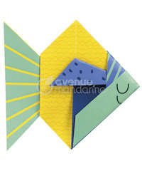 My little Origami, Vis, 12x12cm, 20+1 blad