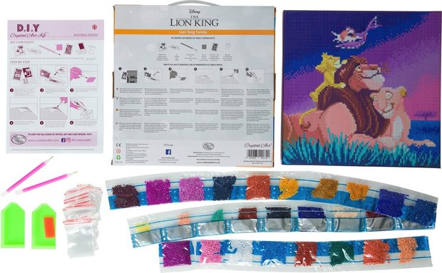 Crystal Art kit Disney Lion King Family (partial) 30 x 30 cm