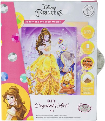 Crystal Art kit Disney Beauty and the Beast Medley (partial) 40 x 50 cm