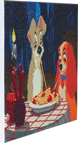 Crystal Art kit Disney Lady & The Tramp (full) 40 x 50 cm